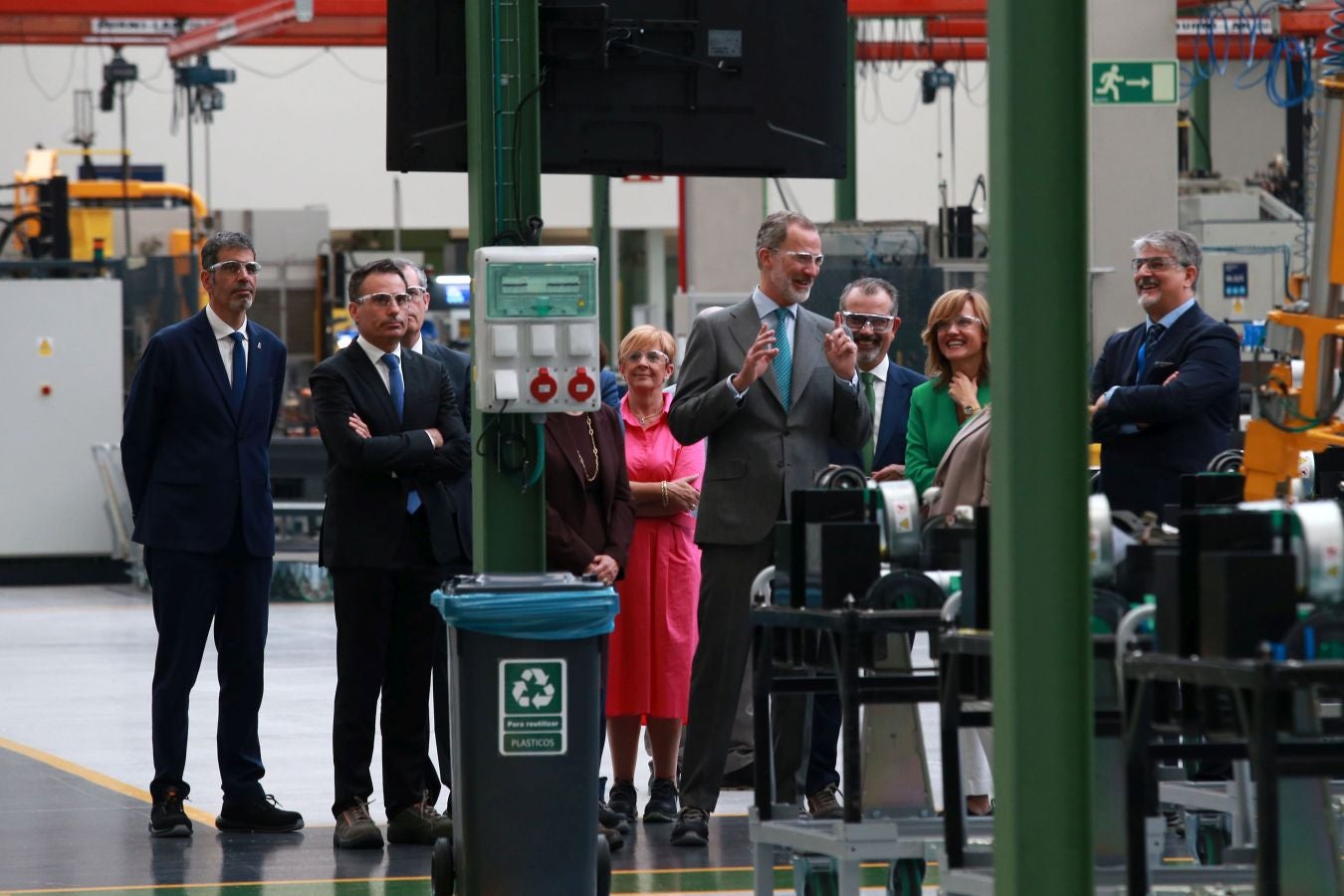 Fotos: El Rey inaugura la nueva fábrica de OTIS en San Sebastián