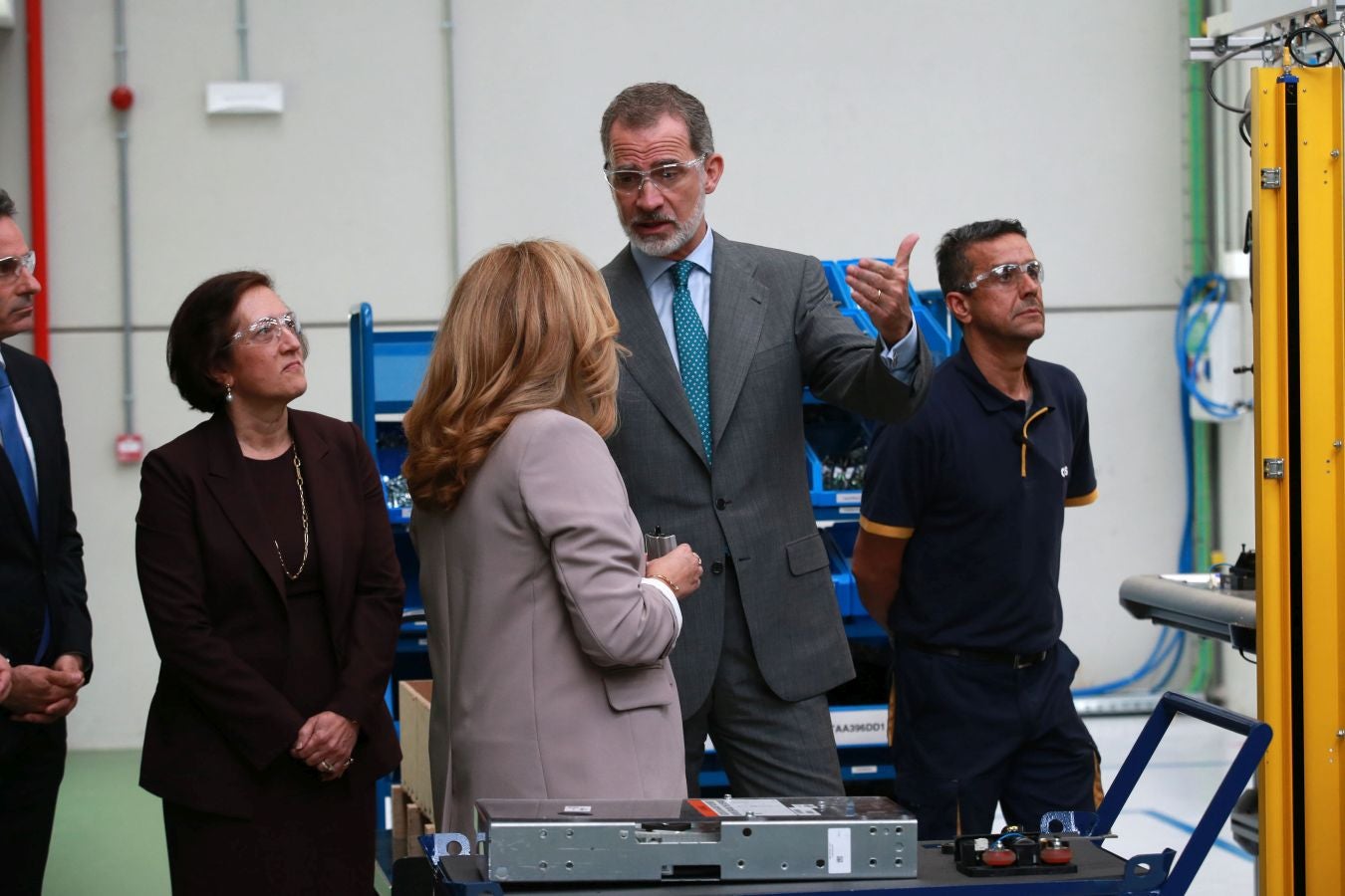 Fotos: El Rey inaugura la nueva fábrica de OTIS en San Sebastián