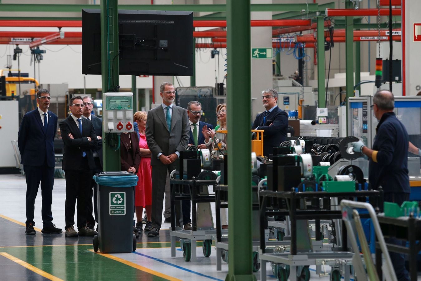 Fotos: El Rey inaugura la nueva fábrica de OTIS en San Sebastián