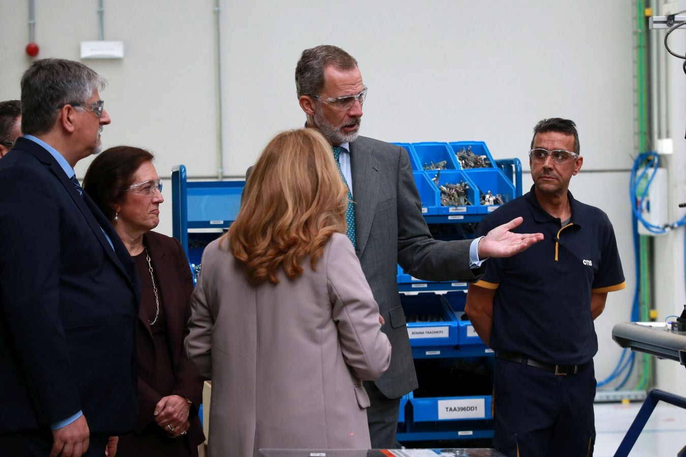 Fotos: El Rey inaugura la nueva fábrica de OTIS en San Sebastián