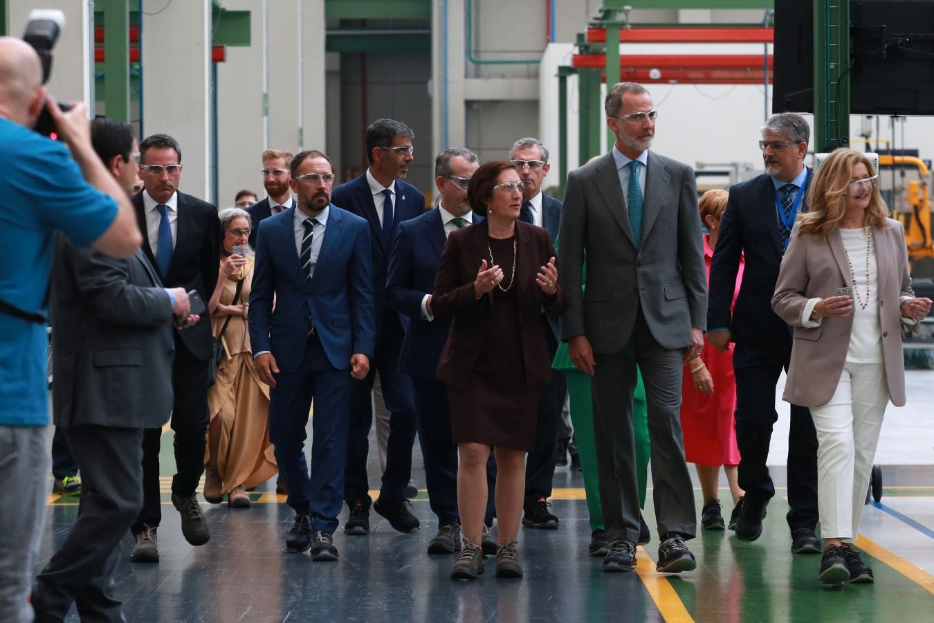 Fotos: El Rey inaugura la nueva fábrica de OTIS en San Sebastián