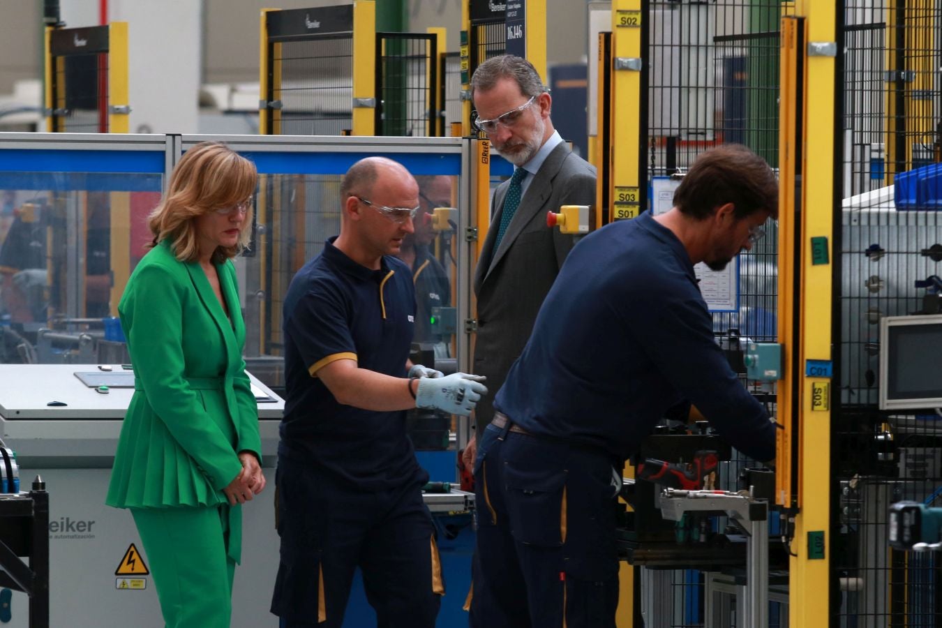 Fotos: El Rey inaugura la nueva fábrica de OTIS en San Sebastián