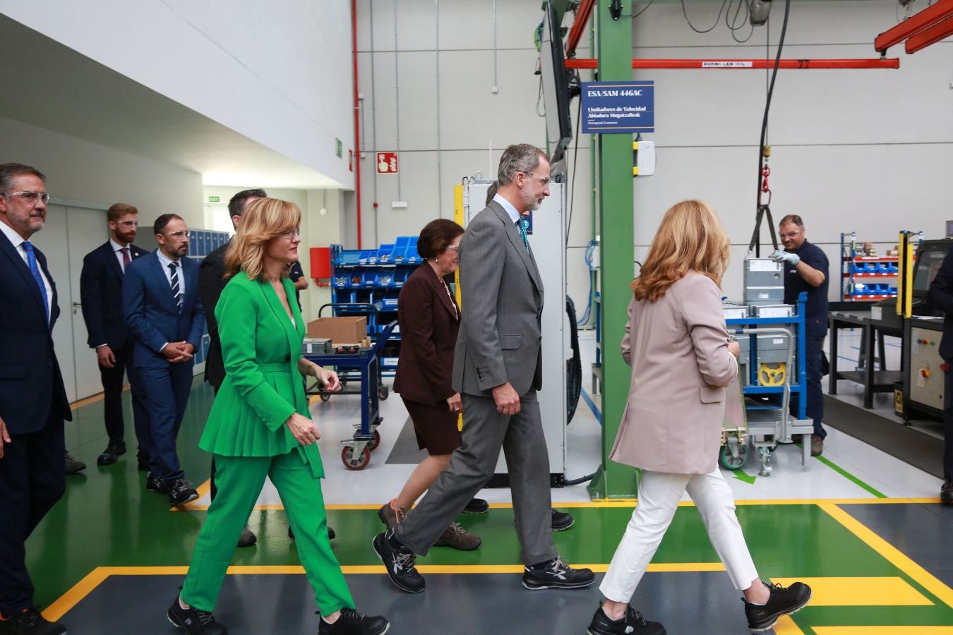 Fotos: El Rey inaugura la nueva fábrica de OTIS en San Sebastián