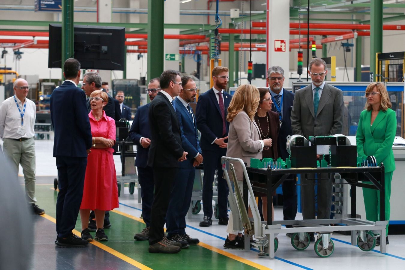 Fotos: El Rey inaugura la nueva fábrica de OTIS en San Sebastián