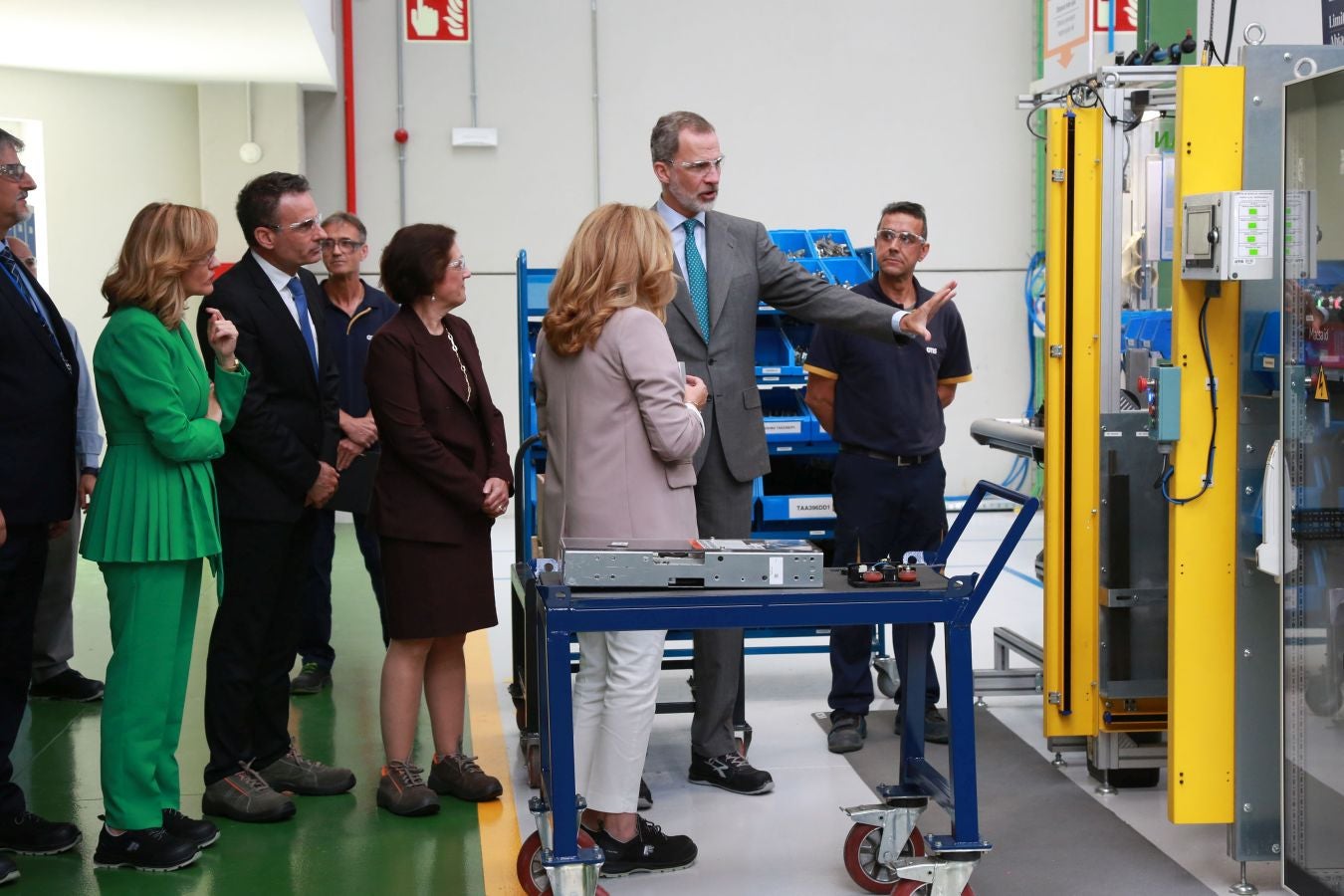 Fotos: El Rey inaugura la nueva fábrica de OTIS en San Sebastián