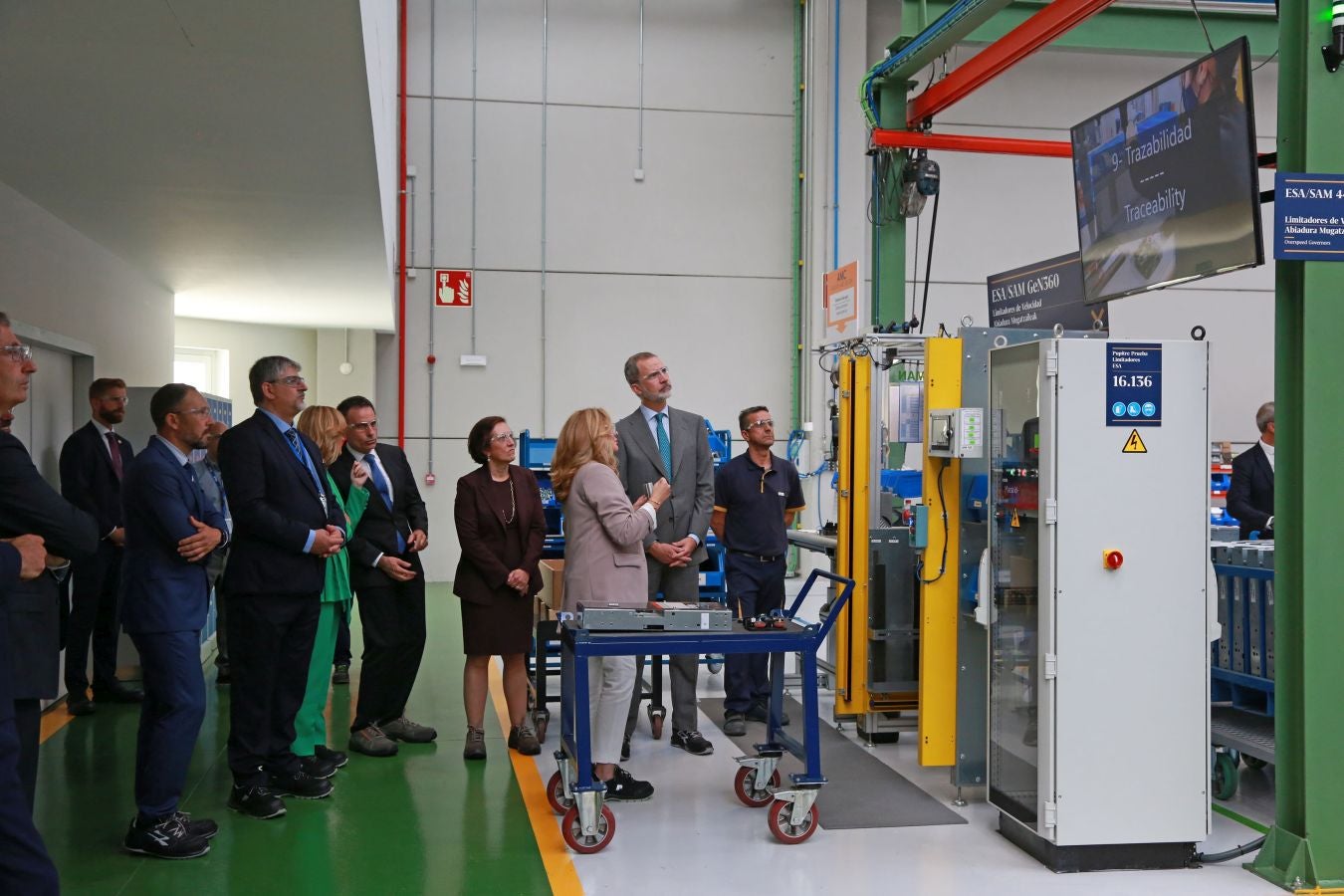 Fotos: El Rey inaugura la nueva fábrica de OTIS en San Sebastián