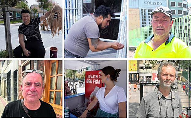 «Con este calor no duro mucho con la capucha» 