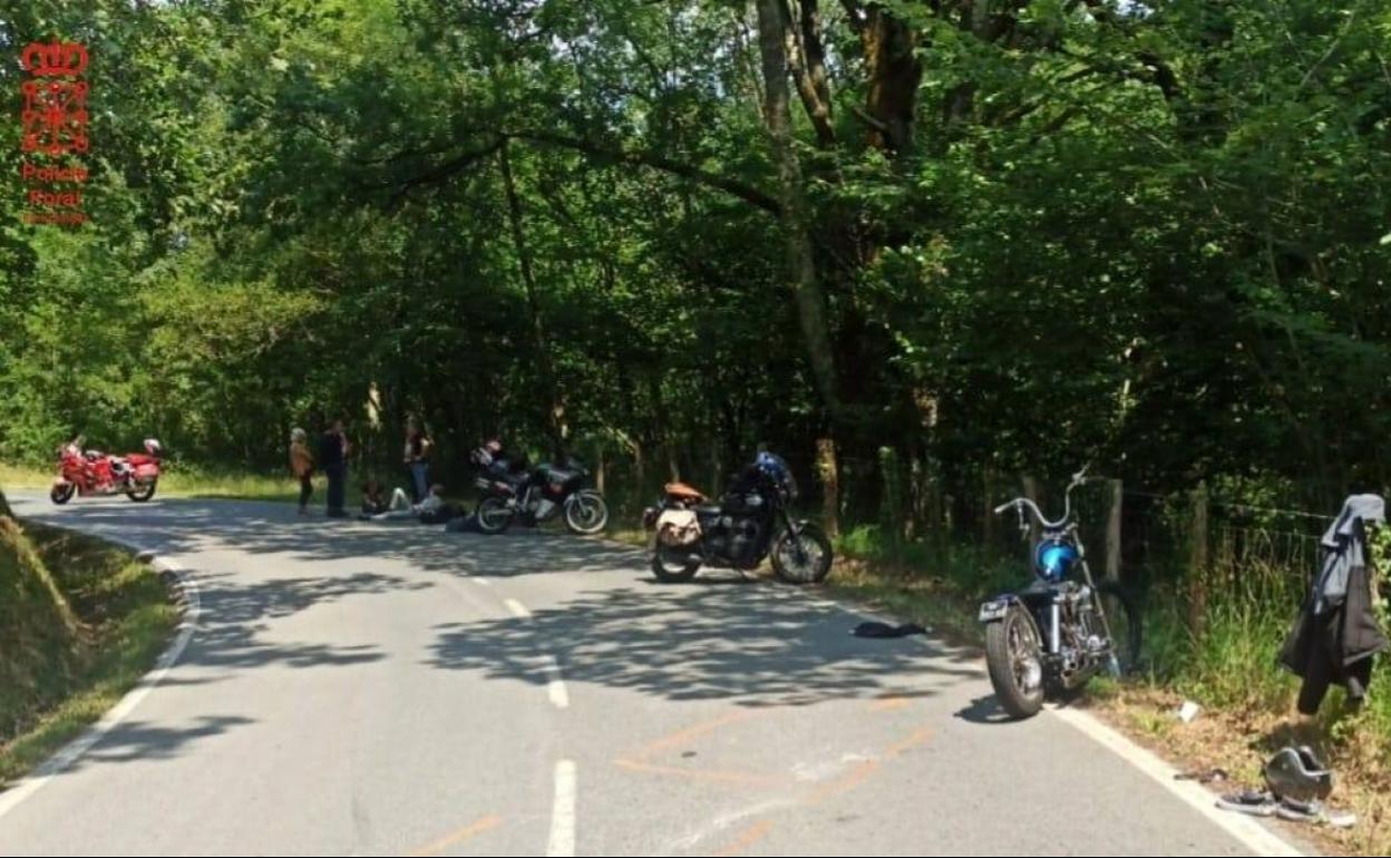 El accidente se ha producido en el kilómetro 4 de la NA-4410. 