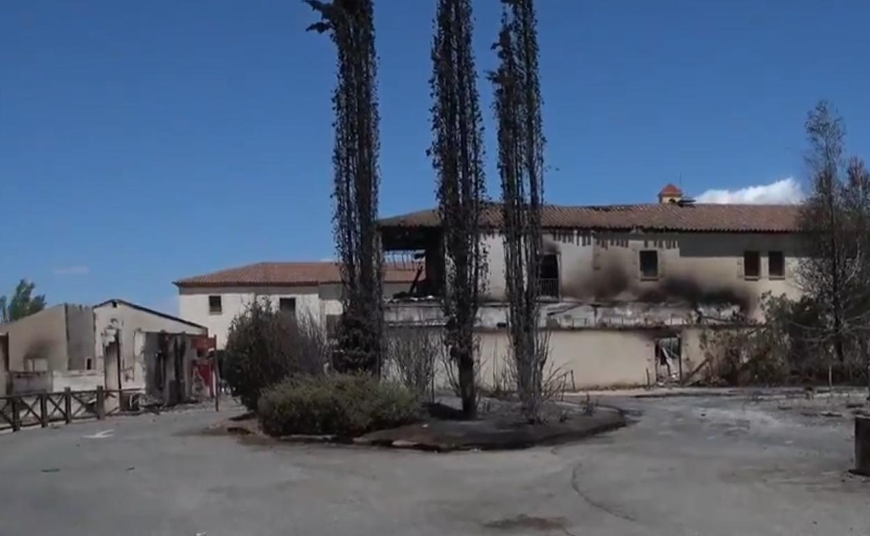 La zona 'El Bosque' de Sendaviva ha sido la más afectada por el incendio