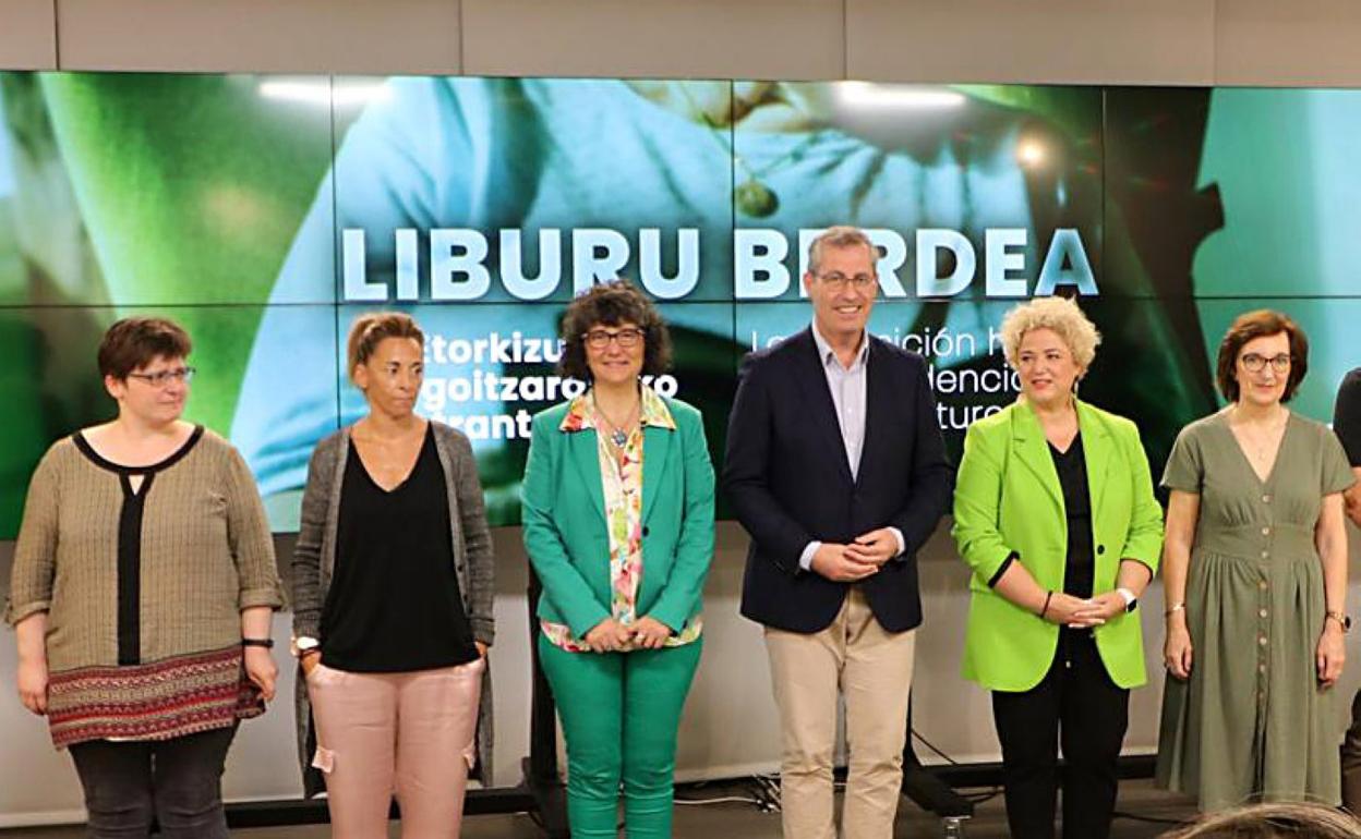 El diputado general, Markel Olano, presidió la presentación.