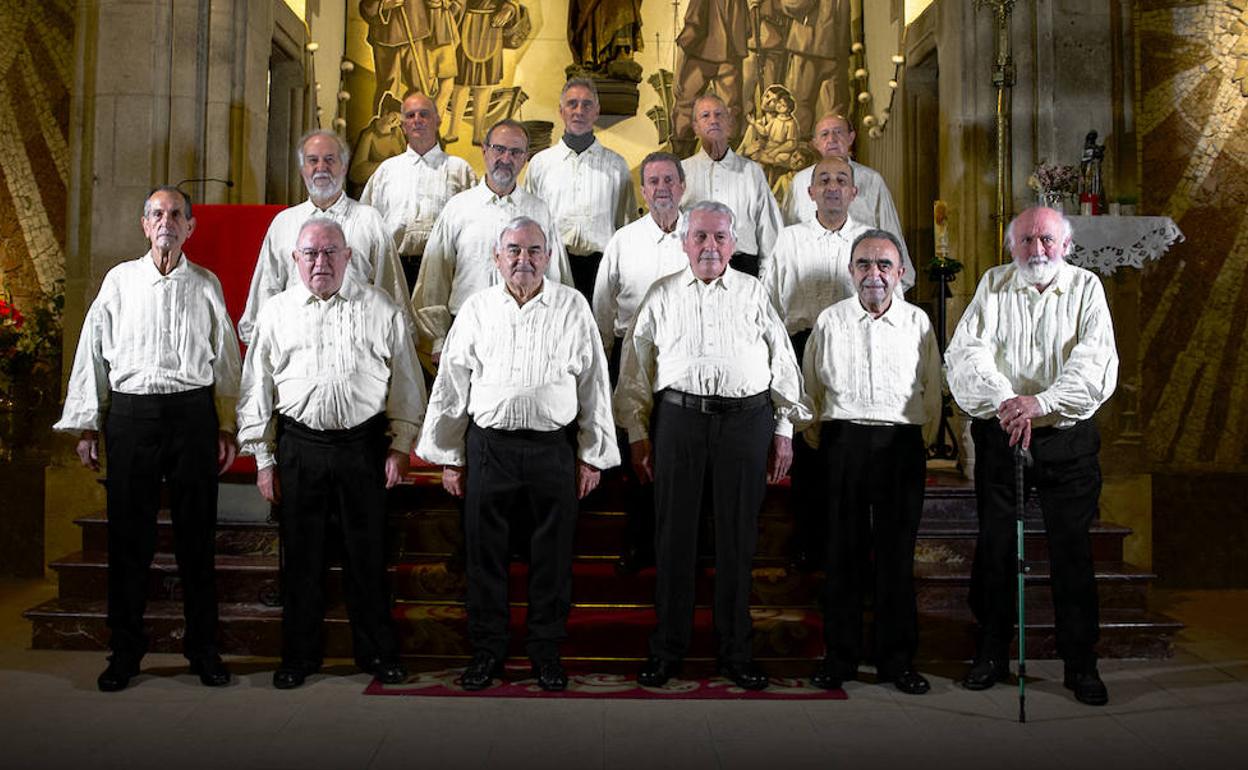 Donosti Ereski Gregoriar Schola, taldeak berak zabaldutako argazkian. 