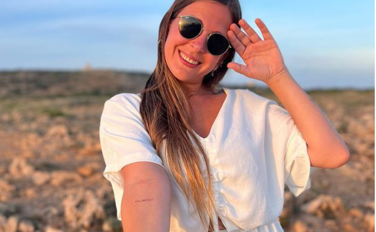 Post de Eva explicando el origen de sus tatuajes.