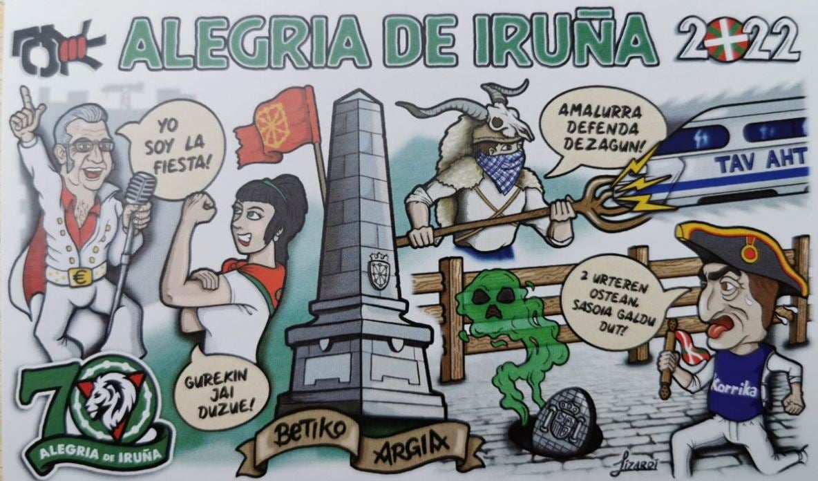 Fotos: Las ácidas y divertidas pancartas de las peñas de San Fermín 2022