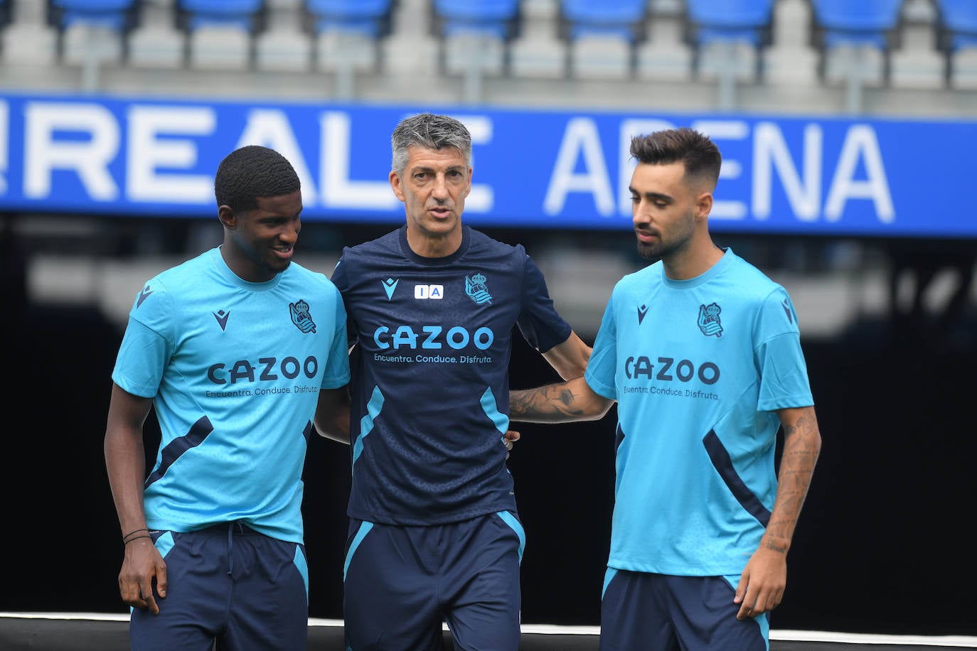 Fotos: Así ha sido el primer entrenamiento de La Real Sociedad en el Reale Arena