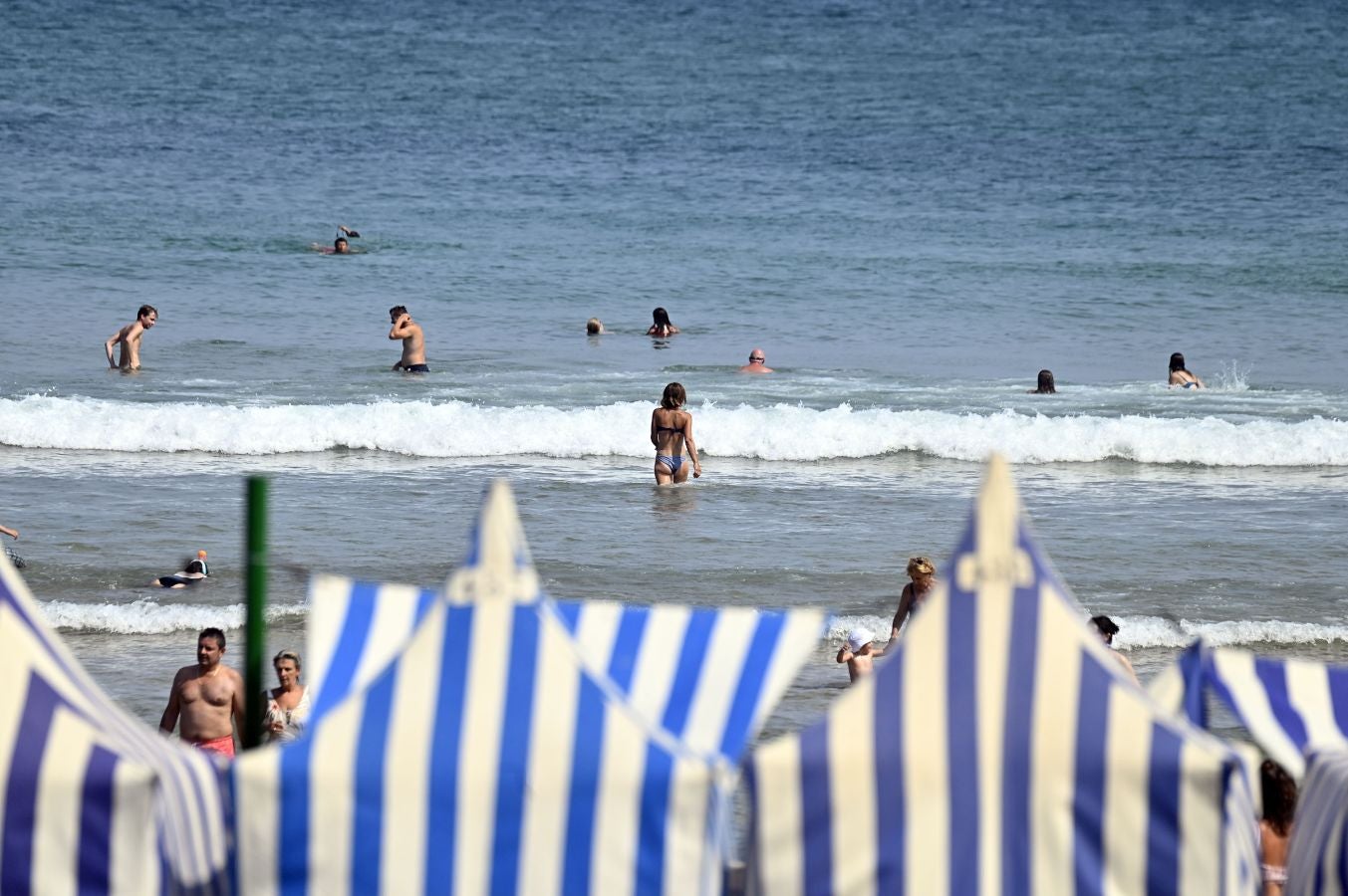 Fotos: Calor asfixiante en Gipuzkoa