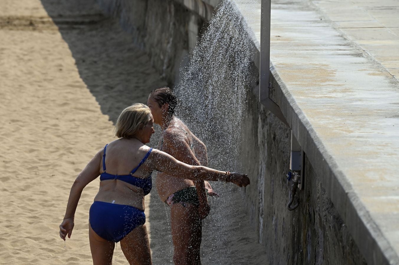 Fotos: Calor asfixiante en Gipuzkoa