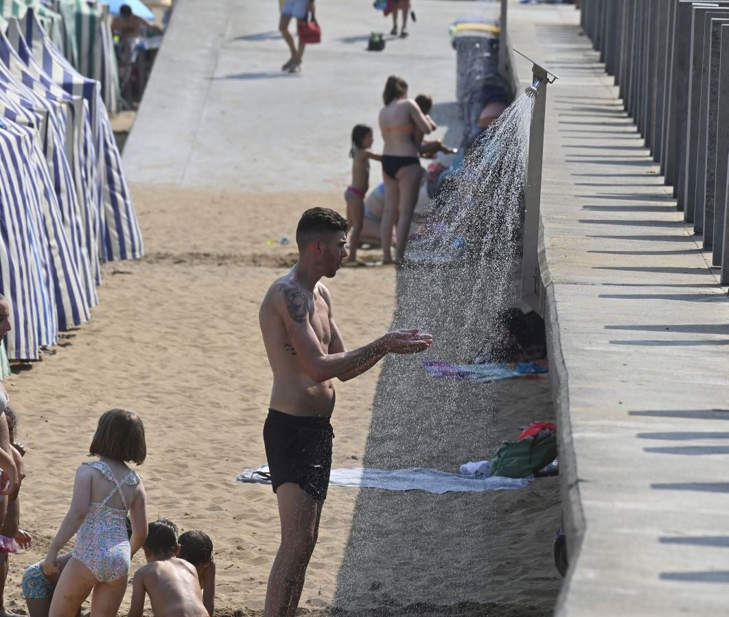 Fotos: Calor asfixiante en Gipuzkoa