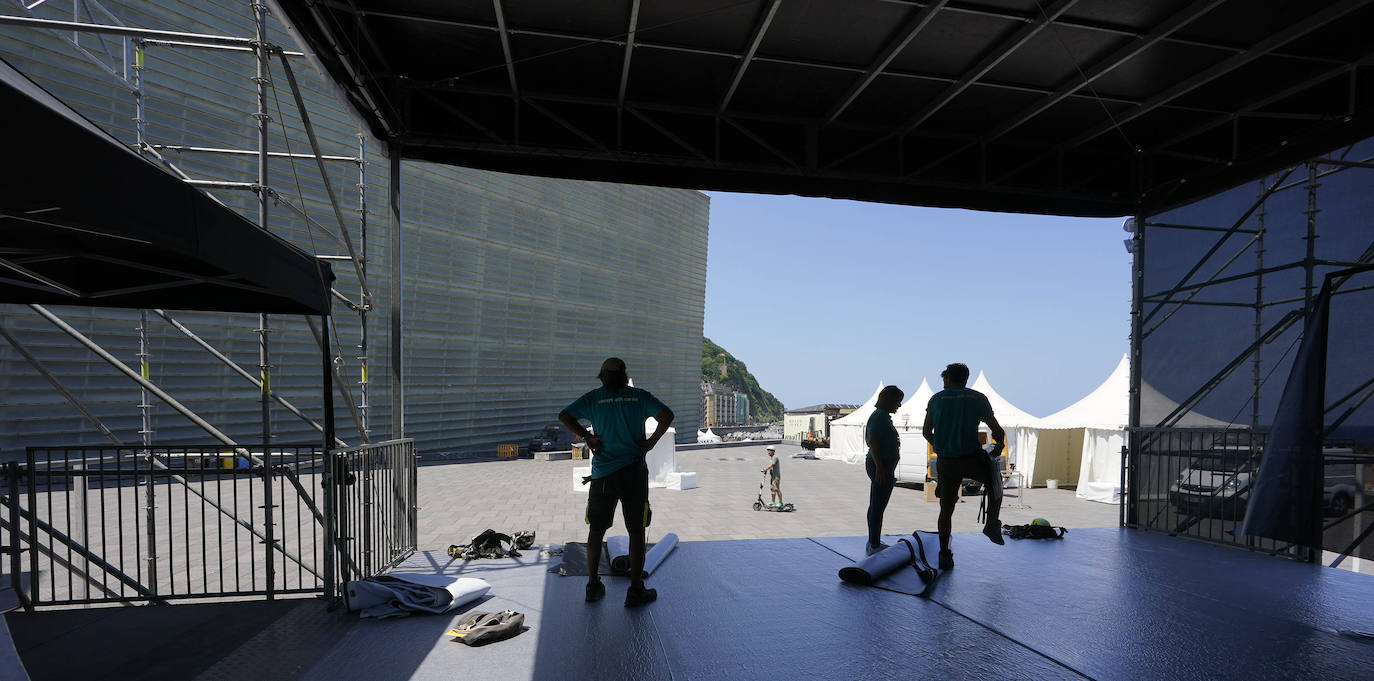 Fotos: Todo listo para la 57 edición del Jazzaldia