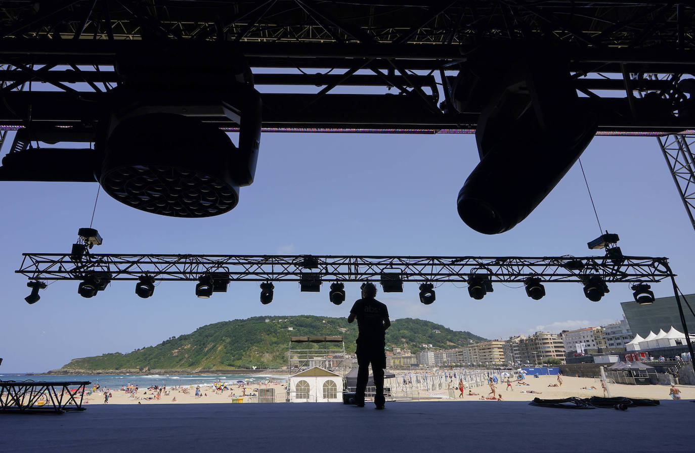 Fotos: Todo listo para la 57 edición del Jazzaldia