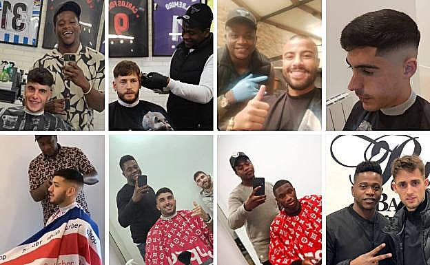 El barbero ha cortado el pelo a varias estrellas de la Real Sociedad. 