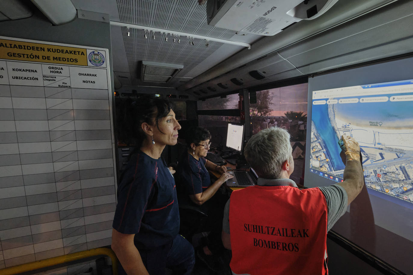 Fotos: Las imágenes del Puesto de Mando Avanzado