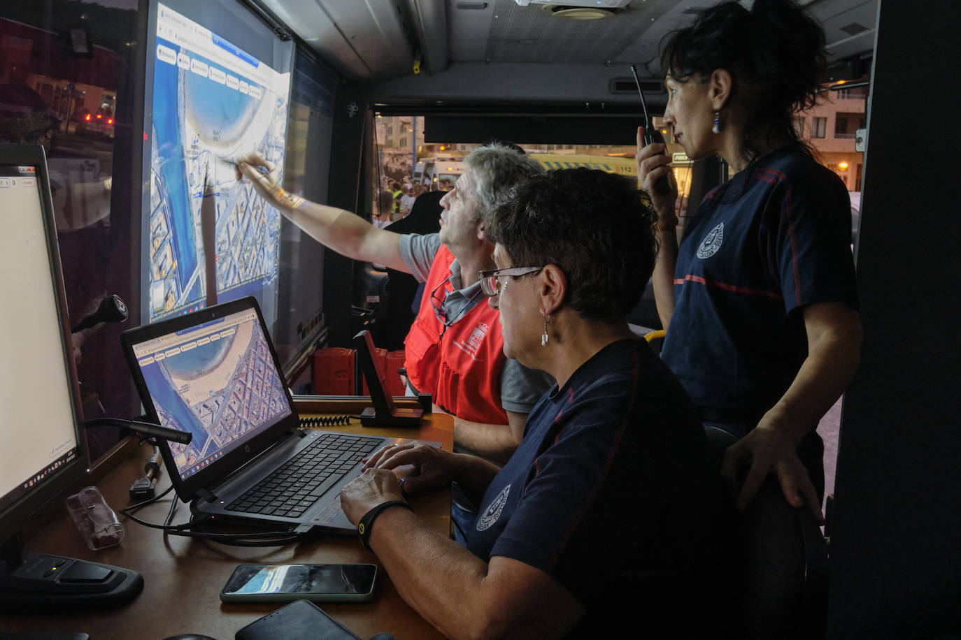 Fotos: Las imágenes del Puesto de Mando Avanzado