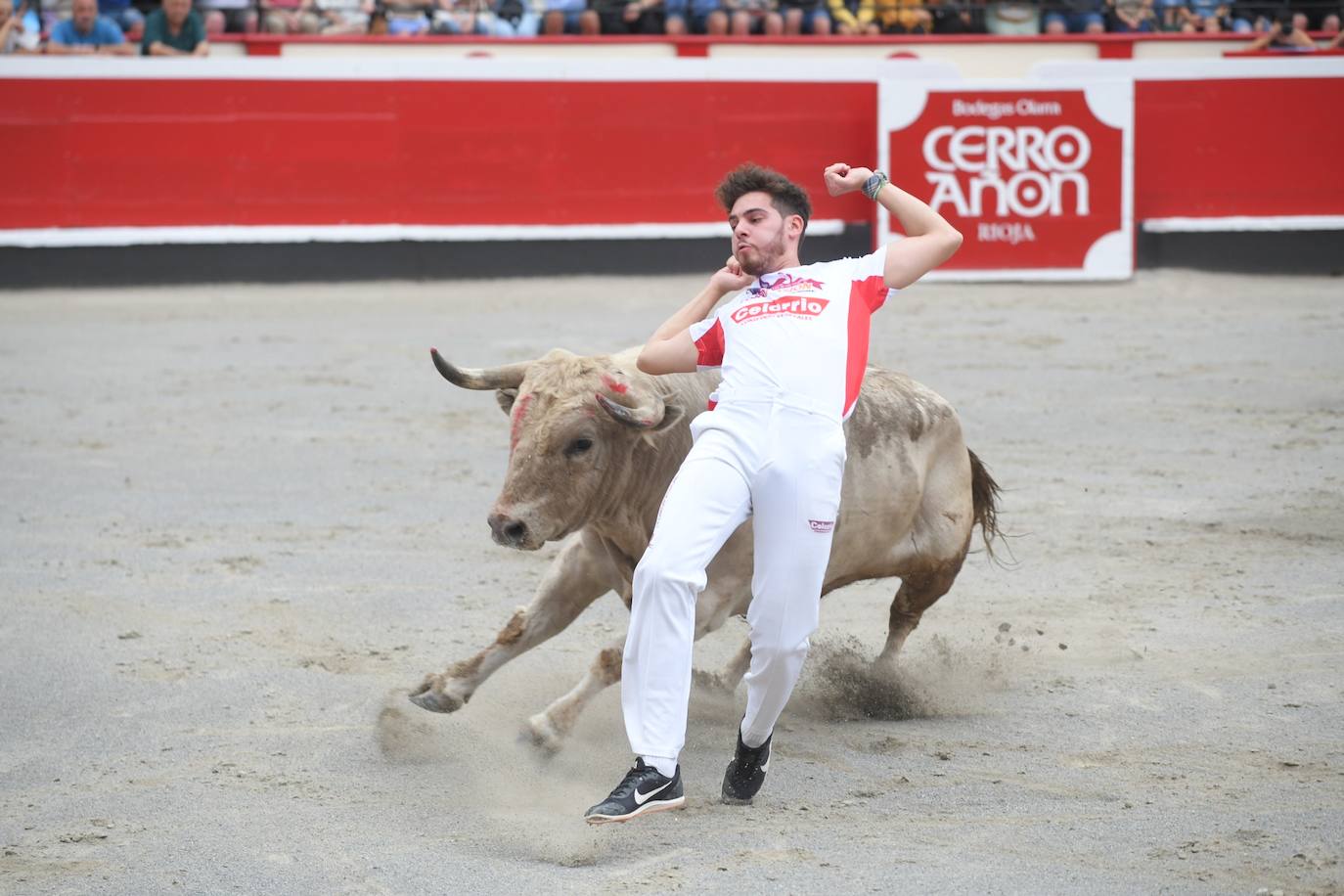 Fotos: Los recortadores y sus piruetas conquistan la Plaza de Toros de Azpeitia