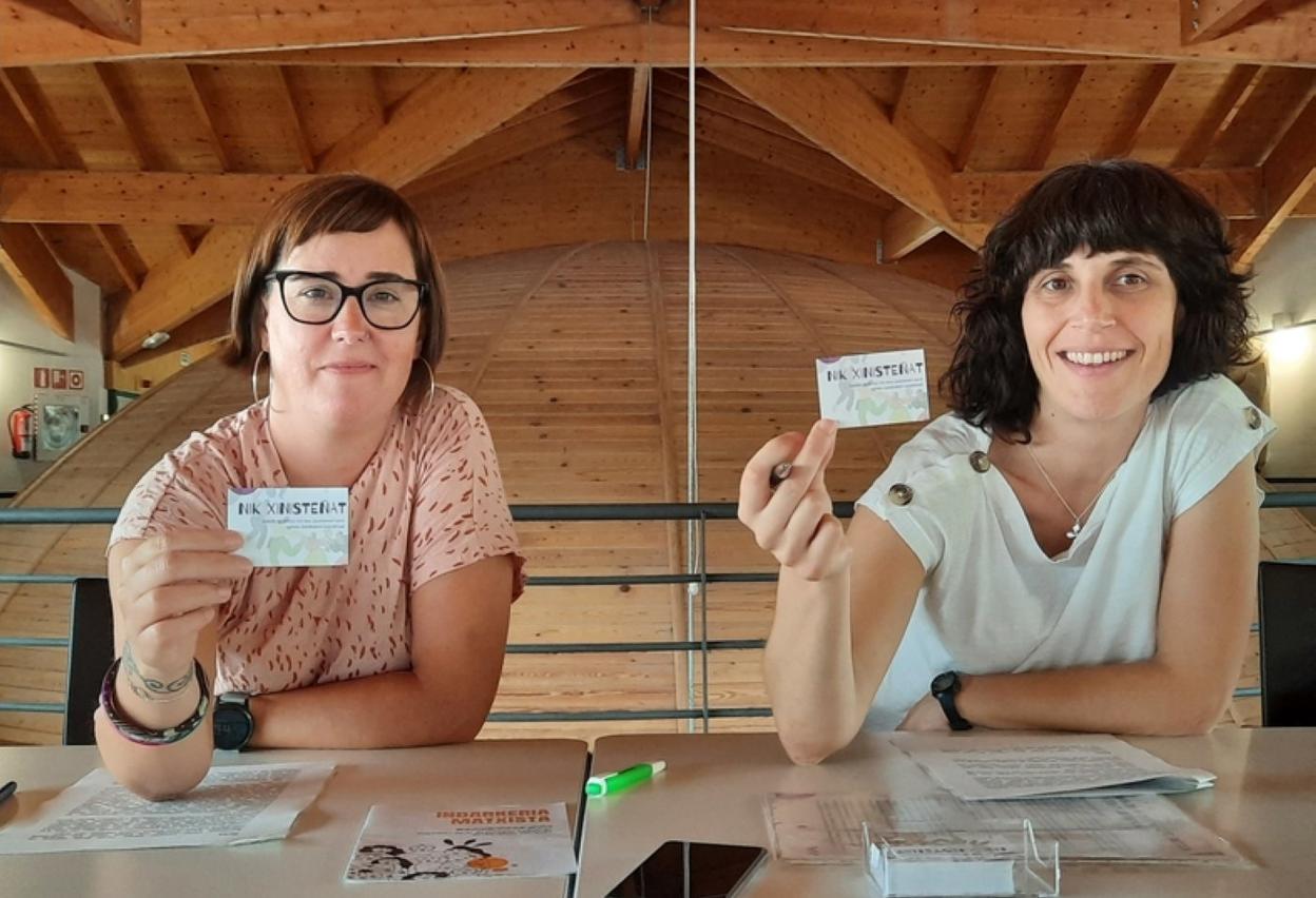 Uxana Agirresarobe eta Idoia Arrizabalaga. 