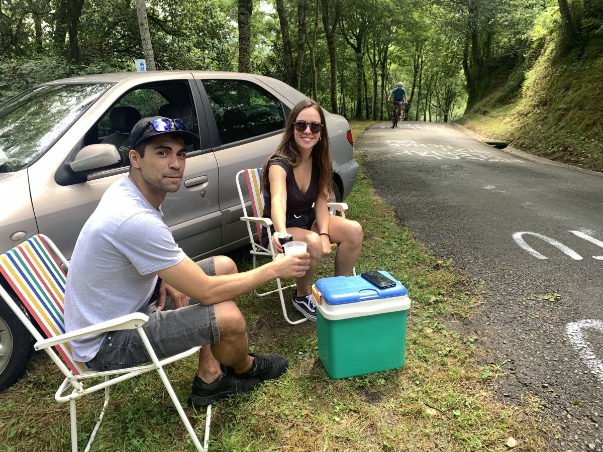 Fotos: Los aficionados se preparan para la llegada de los ciclistas a Murgil