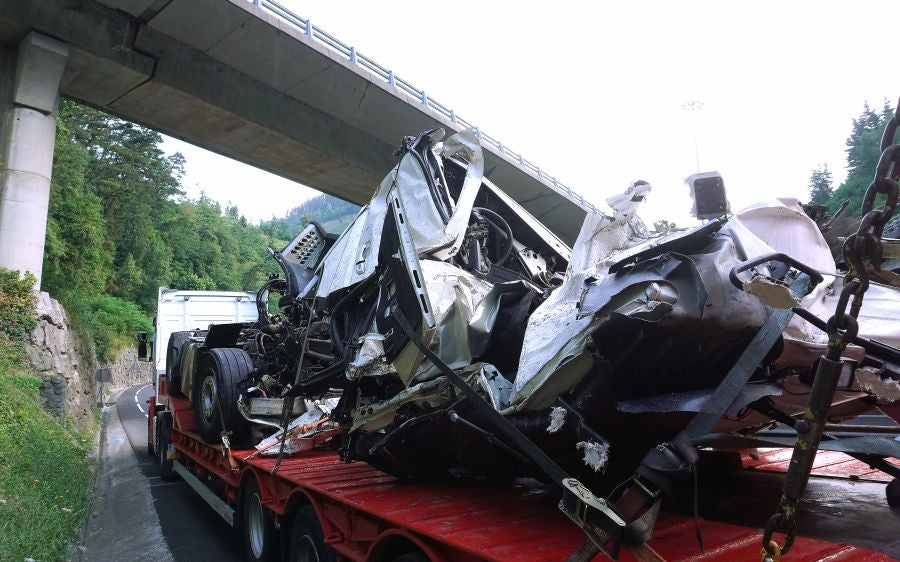 Fotos: Accidente mortal en Elgoibar