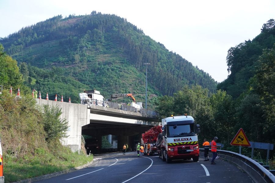 Fotos: Accidente mortal en Elgoibar