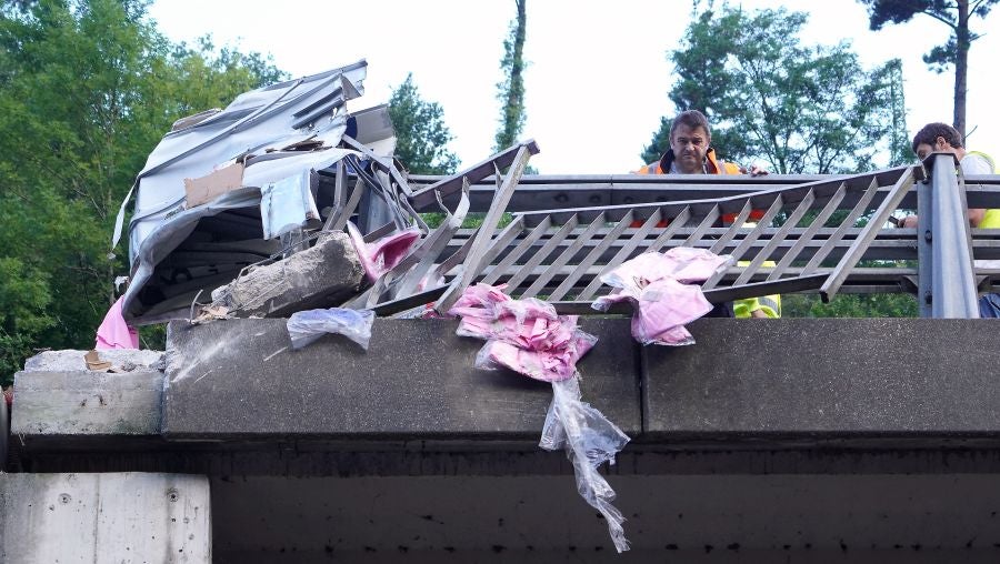 Fotos: Accidente mortal en Elgoibar