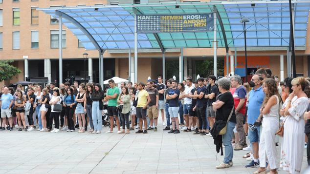Fotos: Homenaje al fallecido en Andoain