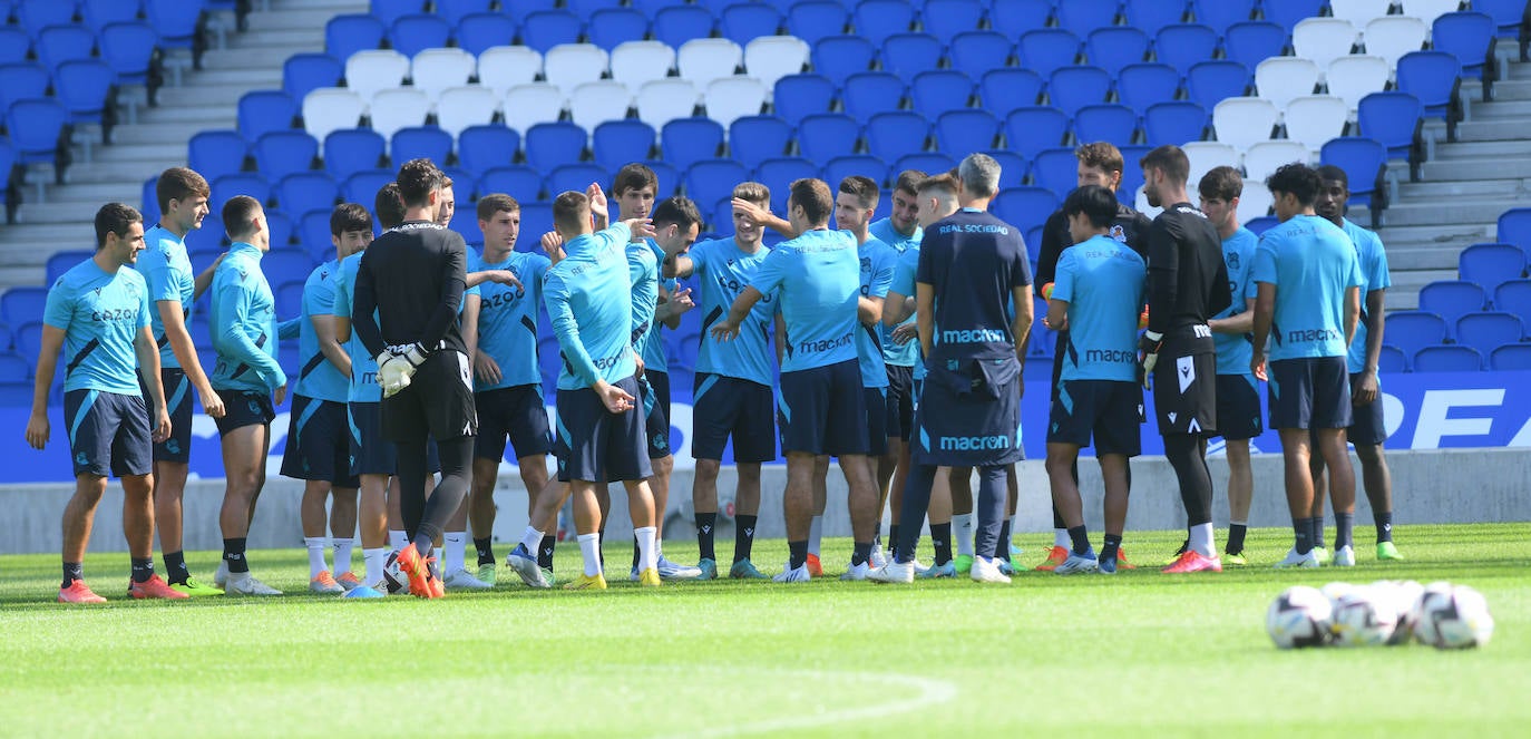 Fotos: Las mejores imágenes del entrenamiento de la Real Sociedad