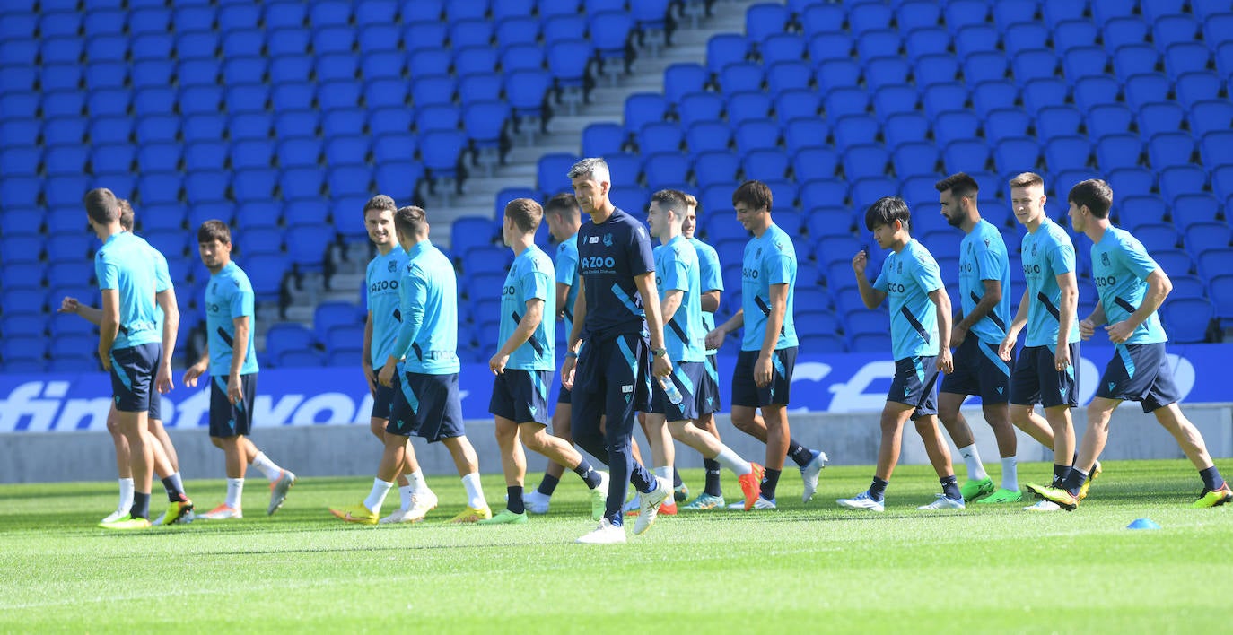 Fotos: Las mejores imágenes del entrenamiento de la Real Sociedad