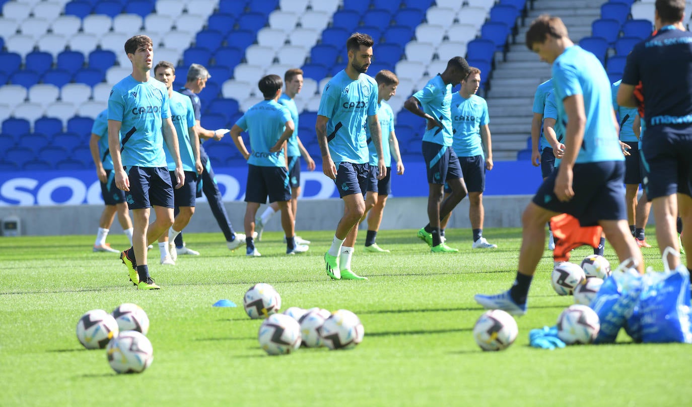 Fotos: Las mejores imágenes del entrenamiento de la Real Sociedad