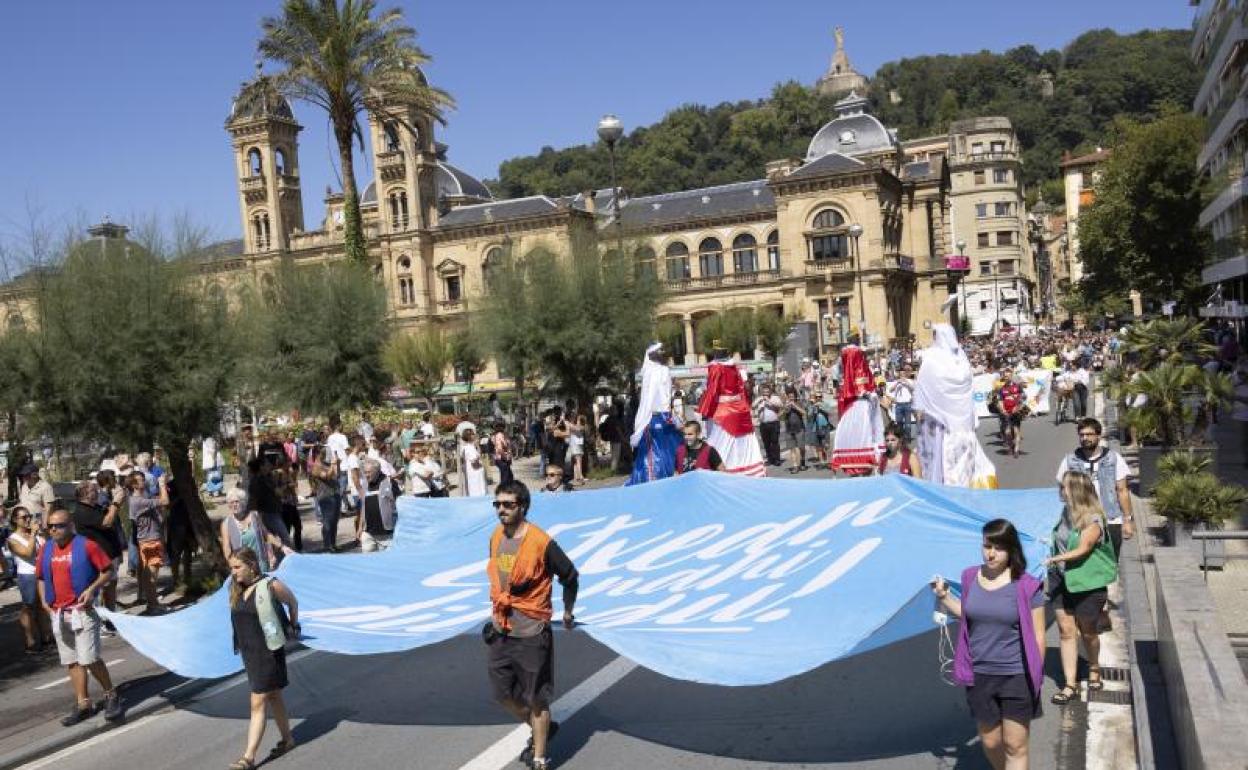 Manifestación de Sare en Donostia. 
