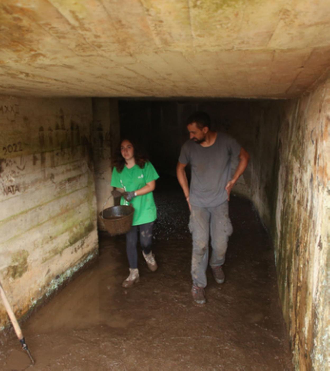 Trabajo en un búnker. 