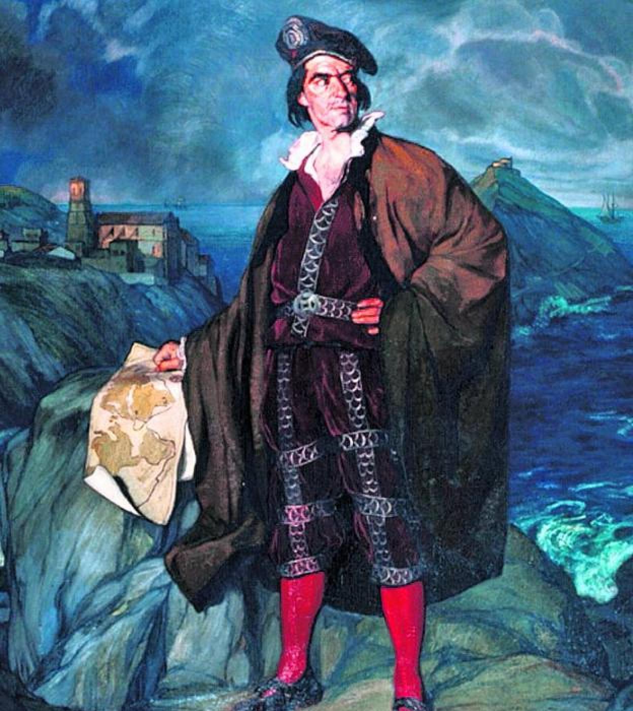 Retrato de Elcano pintado por Zuloaga en 1921 para el cuarto centenario.