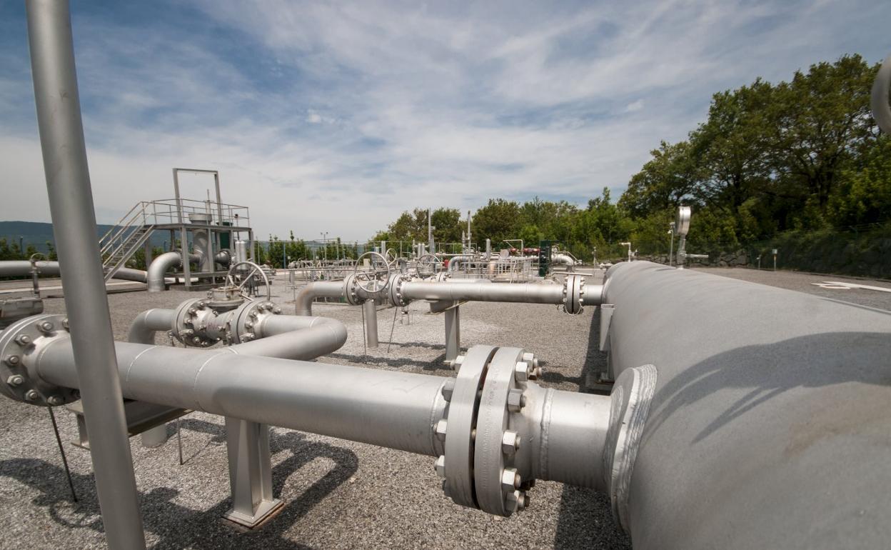 Estación de compresión del gasoducto que conecta desde Irun con Francia. 