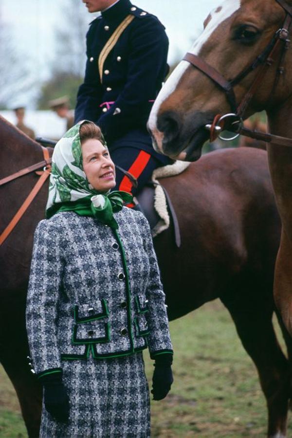 Isabel II de Inglaterra en el Windsor Horse Show de 1980. La hípica siempre fue una de sus pasiones.