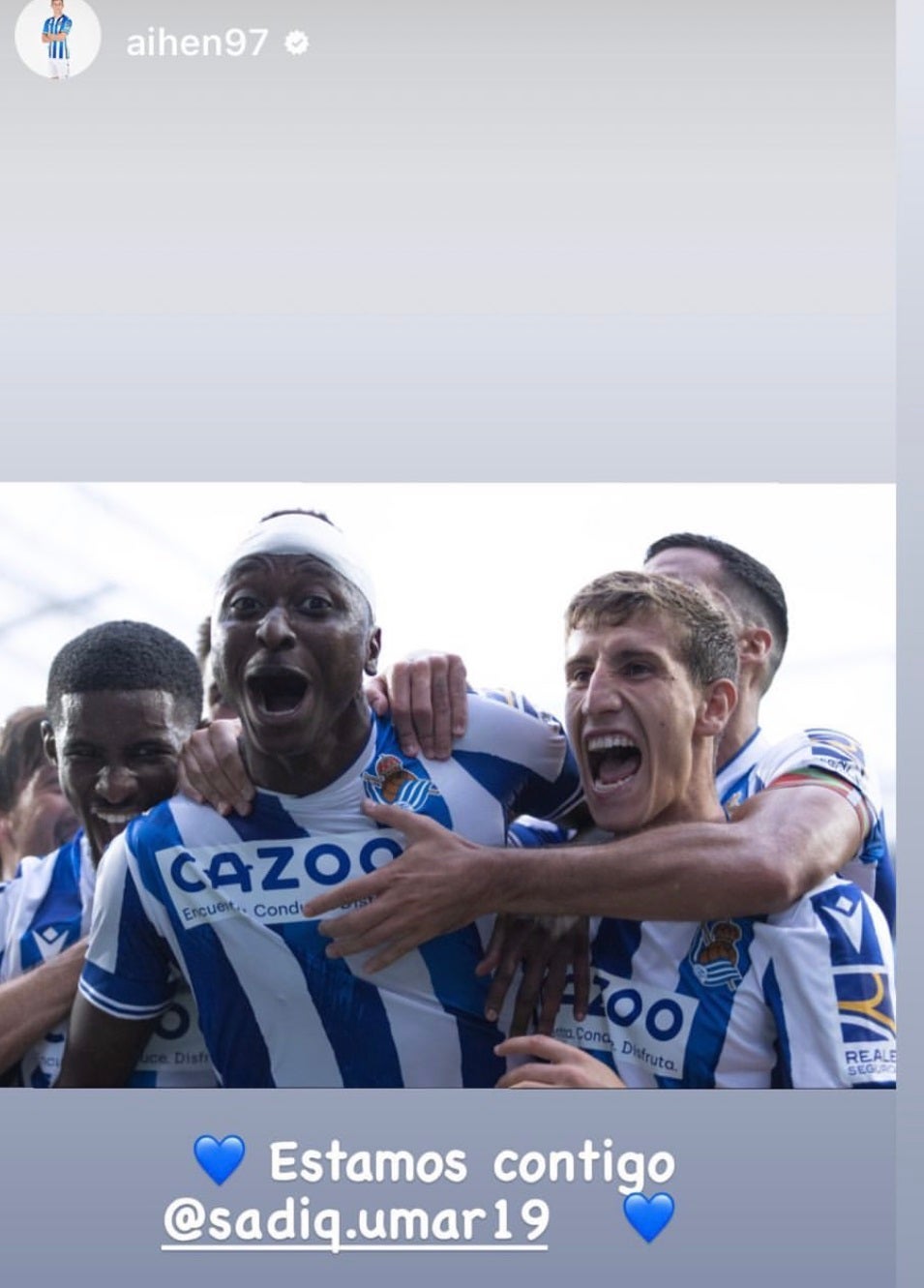 Fotos: La plantilla de la Real Sociedad se vuelca con Sadiq