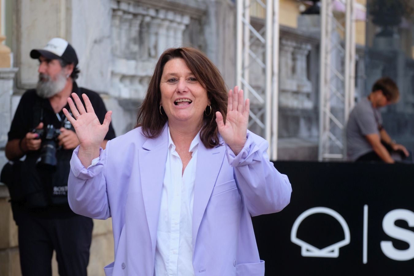 La actriz Adelfa Calvo, una de las protagonistas de 'En los márgenes', el debut como director de Juan Diego Botto y que cuenta también con Penélope Cruz en el reparto.