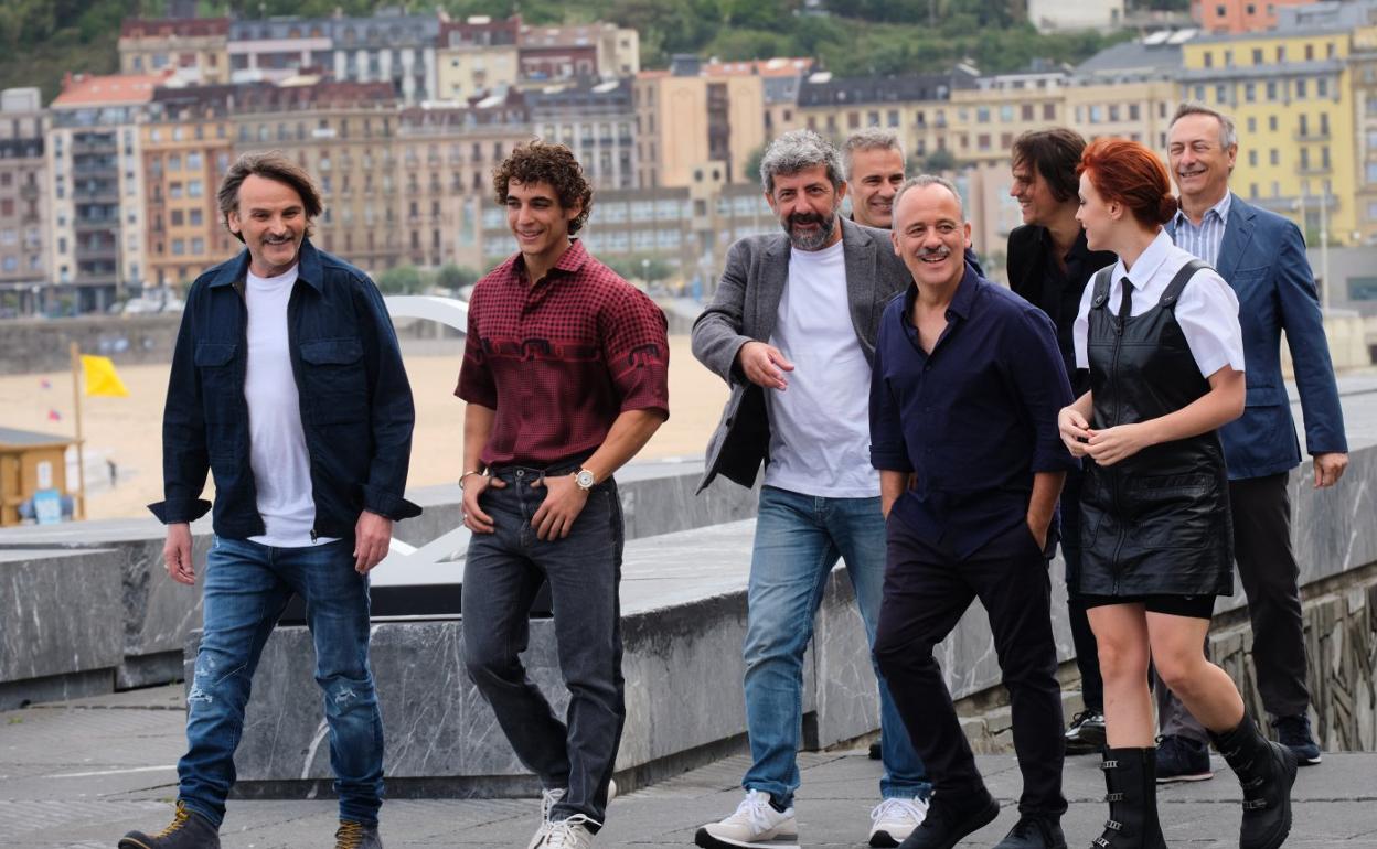 Fernando Tejero, Miguel Herrán, Alberto Rodríguez, Javier Gutiérrez y Catalina Sopelana. 