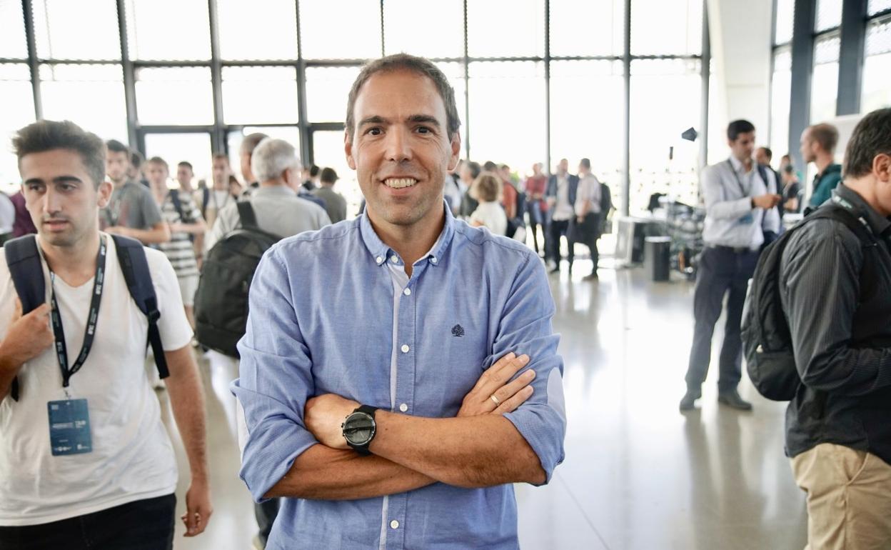 Mikel Kerejeta, esta semana en el congreso de ciberseguridad de Gipuzkoa. 