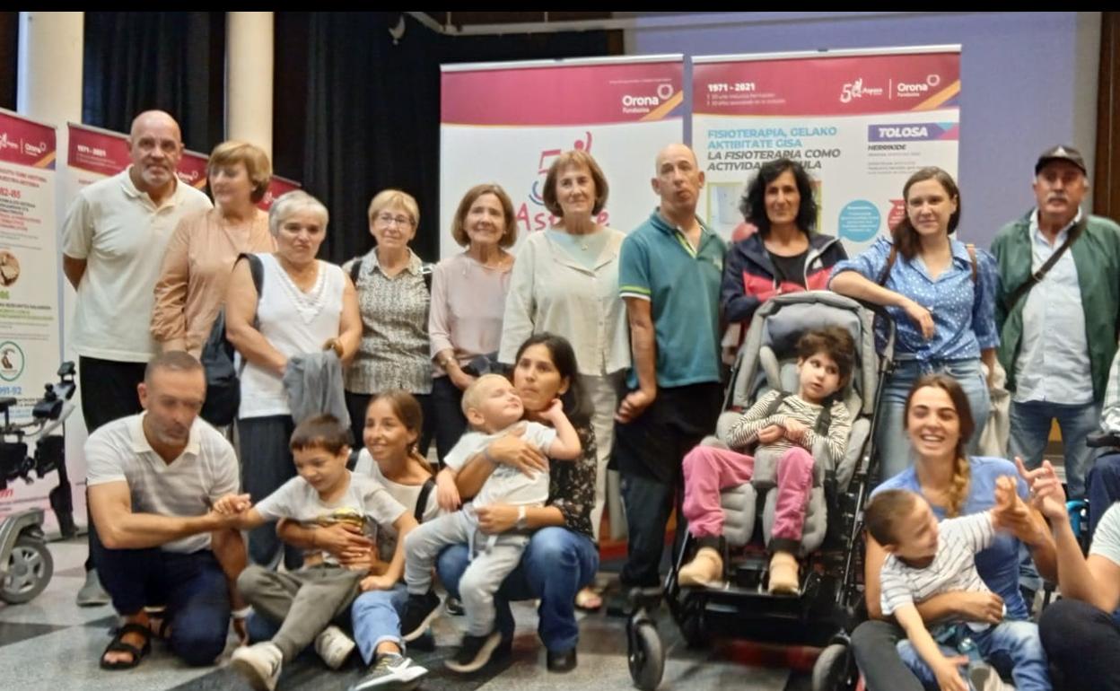 Inauguración de la exposición de Aspace 50 años hoy en Tolosa 