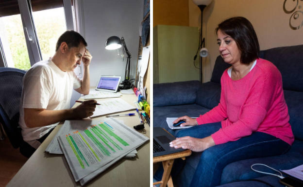 El irundarra José Baz y Elena Olaso preparan sus oposiciones.