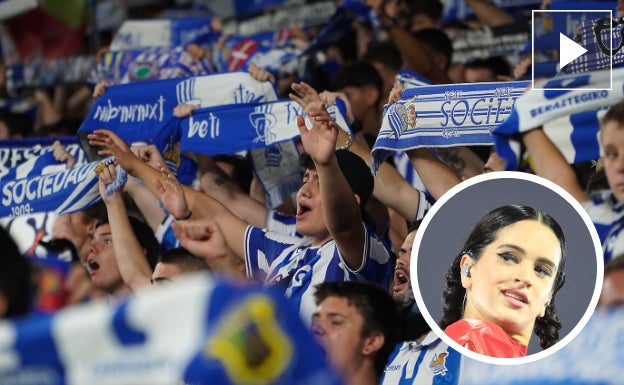 La grada del Reale Arena animando en la tarde del jueves a la Real.