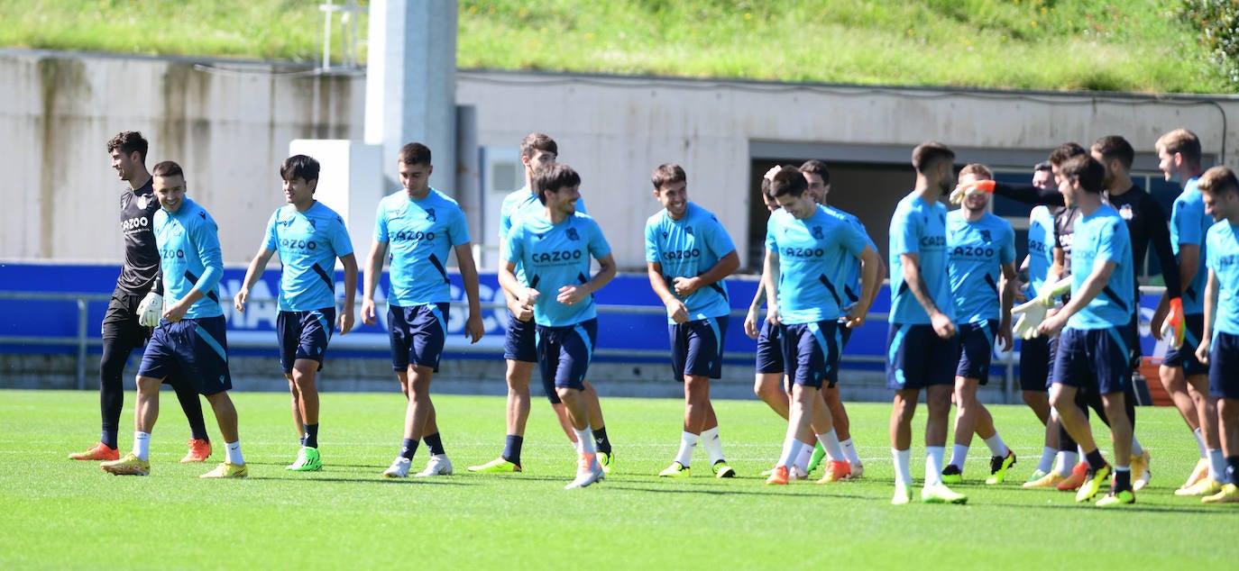 Fotos: Entrenamiento de la Real Sociedad en Zubieta