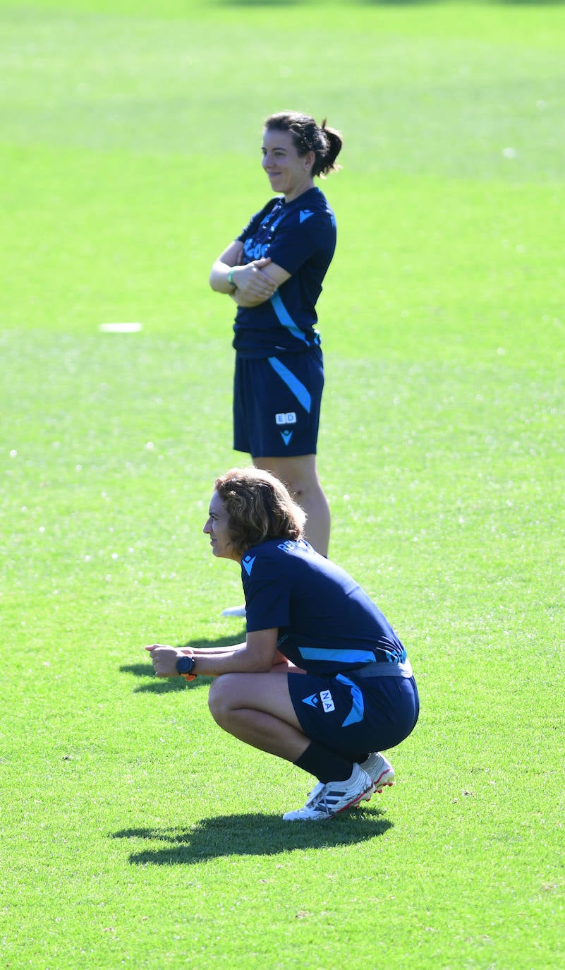 Fotos: Las jugadoras de la Real Sociedad se preparan para el duelo ante el Bayern de Múnich
